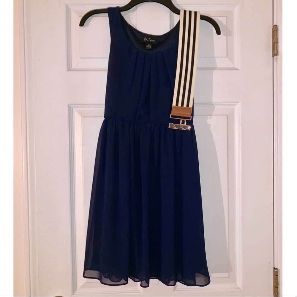 BCX A-Line belted Dress